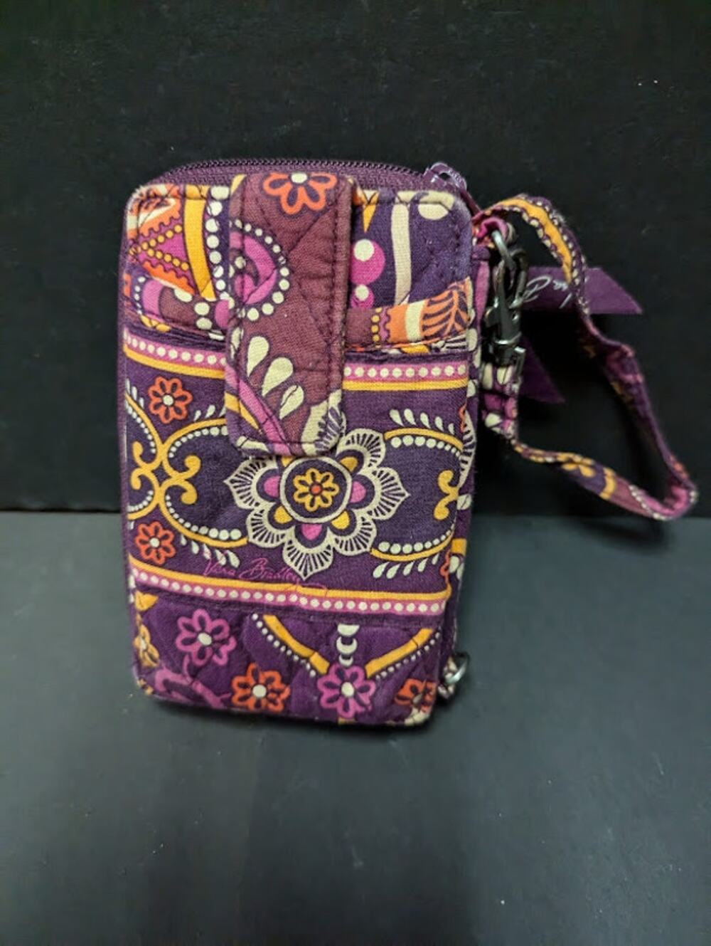 Vera Bradley Bifold Safari Sunset Carry It All Wristlet Wallet Phone Purse 6"x4"